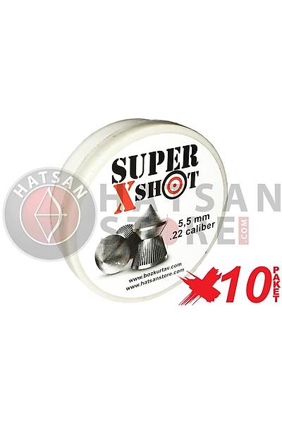 Super X Shot 5,5 mm 10 Paket Haval Tfek Samas (1000 Adet)