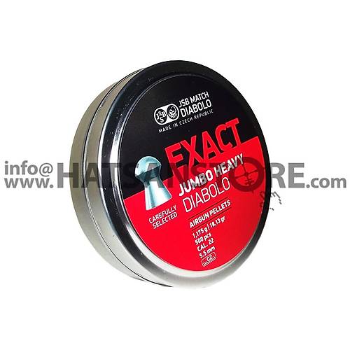 JSB Diabolo Exact Jumbo Heavy 5,52 mm Haval Tfek Samas (18,13 Grain - 500 Adet)