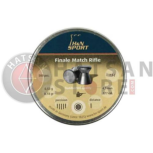 H&N Finale Match Rifle 4,5 mm Haval Tfek Samas (8,18 Grain - 500 Adet)