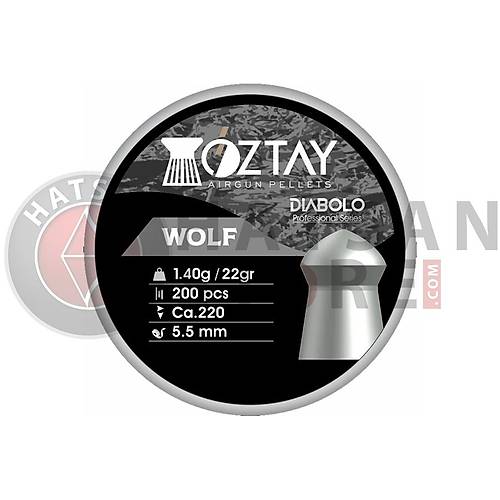 ztay Wolf 5,5 mm Haval Tfek Samas (22 Grain - 200 Adet)