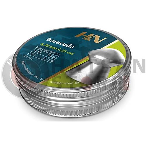 H&N Baracuda 6,35 mm Haval Tfek Samas (30,86 Grain - 150 Adet)