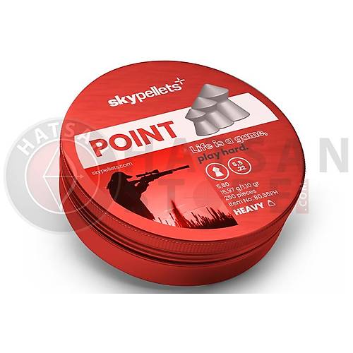 Skypellets Point Heavy 5,5 mm Haval� T�fek Sa�mas� (16,97 Grain - 250 Adet)