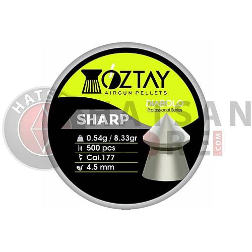 ztay Sharp 4,5 mm Haval Tfek Samas (8,33 Grain - 500 Adet)