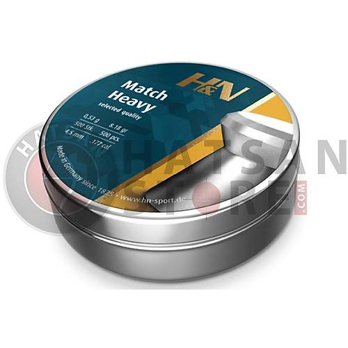 H&N Match Heavy 4,5 mm Haval Tfek Samas (8,18 Grain - 500 Adet)