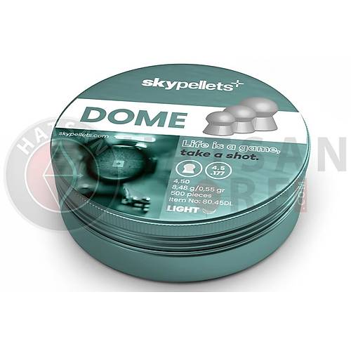 Skypellets Dome Light 4,5 mm Haval Tfek Samas (8,48 Grain - 500 Adet)