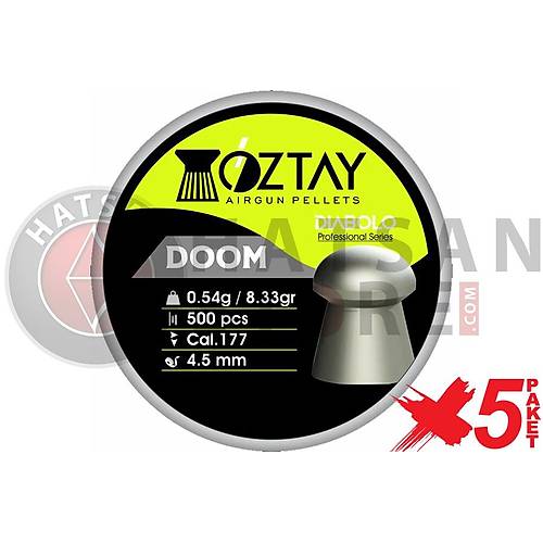 ztay Doom 4,5 mm 5 Paket Haval Tfek Samas (10,49 Grain - 1750 Adet)
