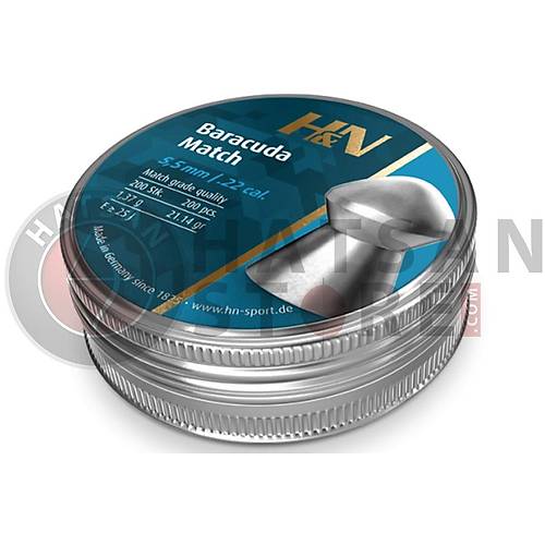 H&N Baracuda Match 5,51 mm Haval Tfek Samas (21,14 Grain - 200 Adet)