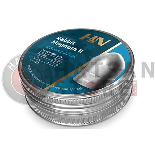 H&N Rabbit Magnum II 5,5 mm Haval Tfek Samas (25,31 Grain - 200 Adet)