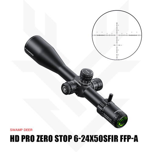 Swampdeer HD PRO ZERO STOP 6-24X50 SFIR FFP T�fek D�rb�n�
