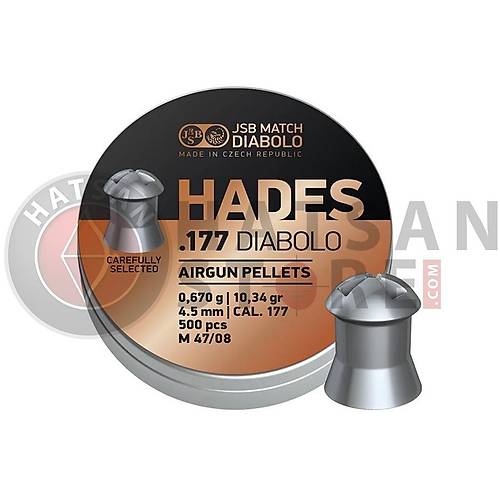 JSB Diabolo Hades 4,50 mm Haval Tfek Samas (10,34 Grain - 500 Adet)