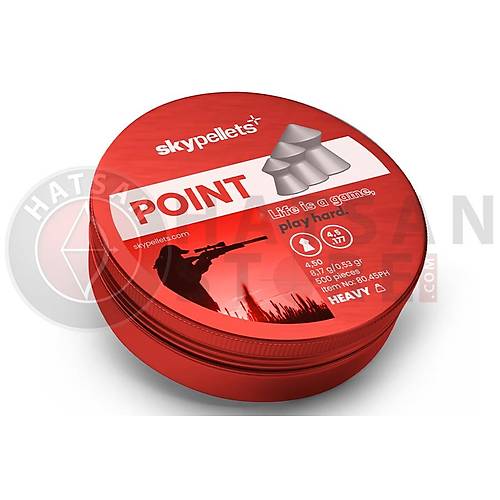 Skypellets Point Heavy 4,5 mm Haval� T�fek Sa�mas� (8,17 Grain - 500 Adet)