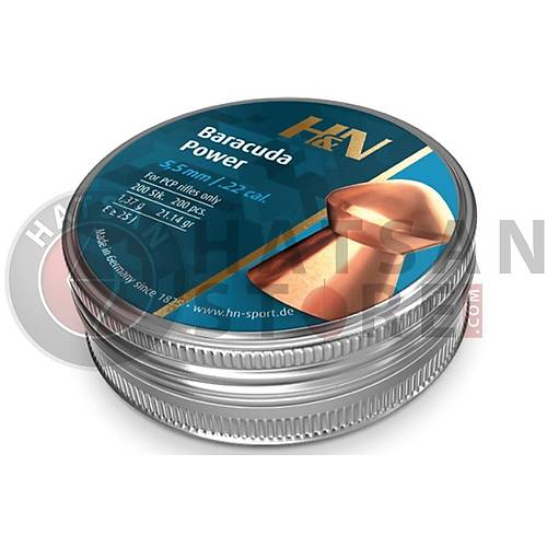 H&N Baracuda Power 5,5 mm Haval Tfek Samas (21,14 Grain - 200 Adet)