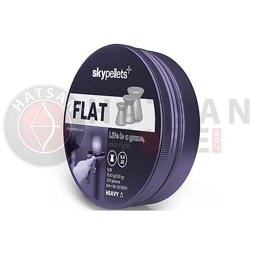 Skypellets Flat Heavy 5,51 mm Haval� T�fek Sa�mas� (15,43 Grain - 250 Adet)