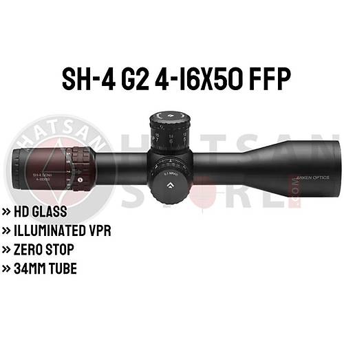 Arken Optics SH-4 GEN2 4-16x50 FFP VPR (MRAD) Tfek Drbn