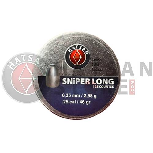 Hatsan Sniper Long 6,35 mm Haval Tfek Samas (46 Grain - 125 Adet)