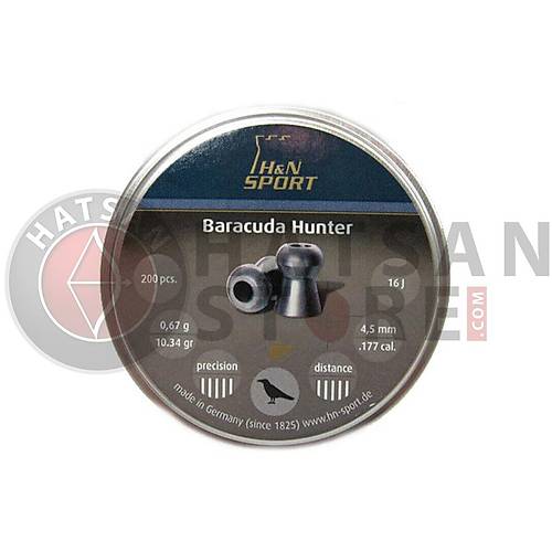 H&N Baracuda Hunter 4,5 mm Haval Tfek Samas (10,34 Grain -  200 Adet)