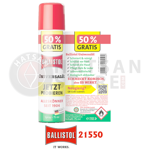 Ballistol Universal�l 75 ml Koruyucu Silah Bak�m Ya��