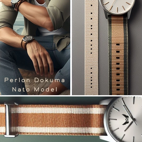 Tekstil Dokuma Kuma� Perlon Saat Kordonu Nato Model