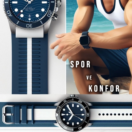 Silikon Saat Kordonu Spor ve Konfor 
