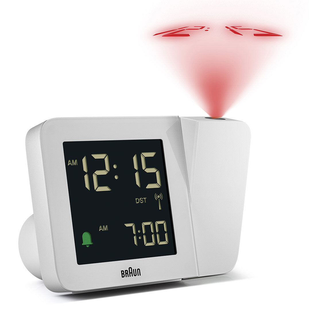 BRAUN BC15W-DCF DİJİTAL PROJEKSİYON ALARMLI MASA SAATİ