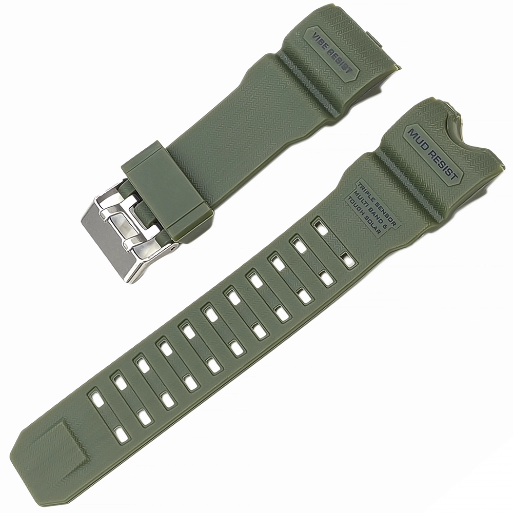 Joefox Silikon Saat Kordonu Yeşil 28x22mm Bir tarafı kavisli model