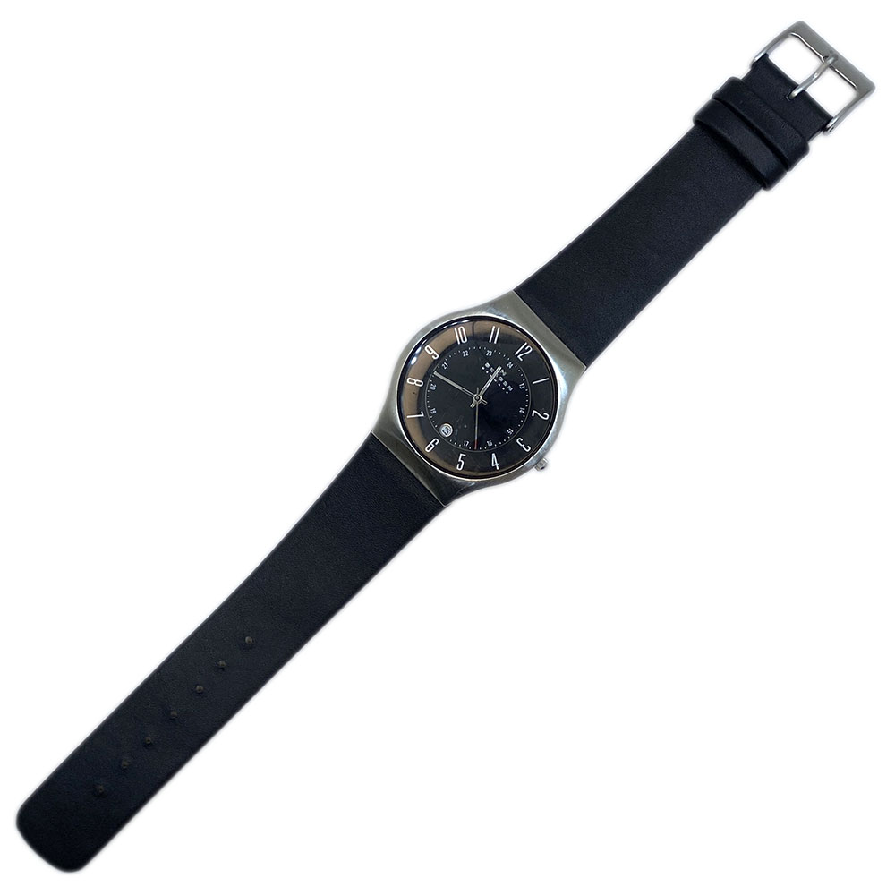 Skagen - 233XXLSLB Hakiki Deri Saat Kayışı | Özel El Yapımı Üretim