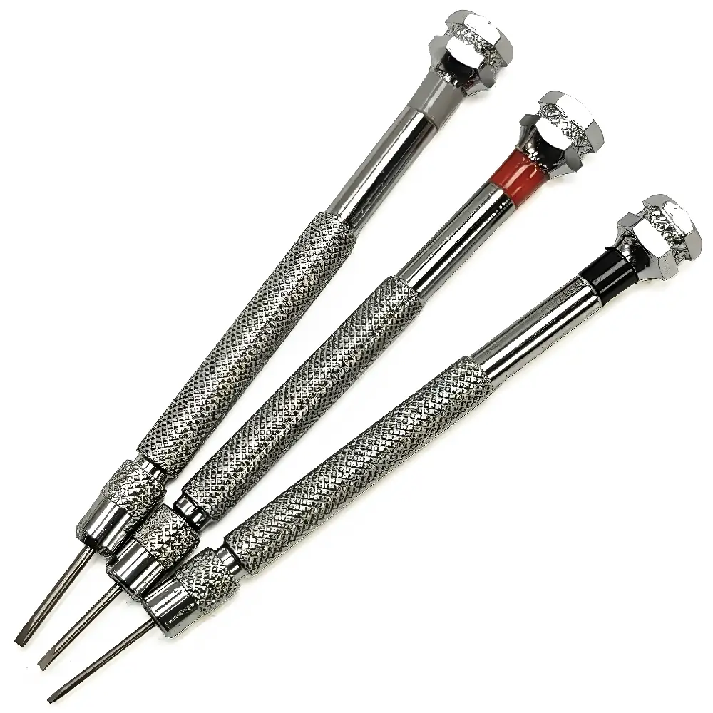 Profesyonel Metal Saatçi Tornavidası Mandren Tasarım | 1.0mm, 1.2mm, 1.4mm Seçenekli