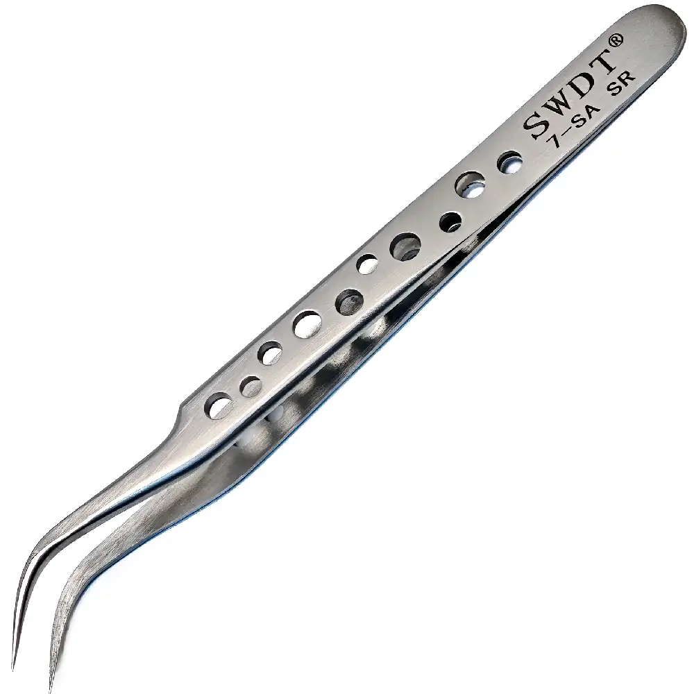 SWDT 7-SA SR 120mm Saat Tamir Çifti  Paslanmaz Çelik, Kavisli / Eğri Uçlu