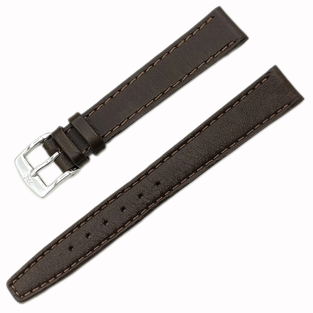 ZRC (Zuccolo Rochet & Cie) Hakiki Deri Saat Kordonu 14mm Kahverengi
