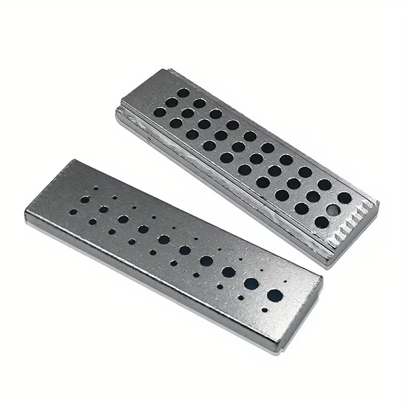 30 Delikli Metal Örs Saat Tamiri İçin Mini İzleme Bloğu 55×16×5 mm