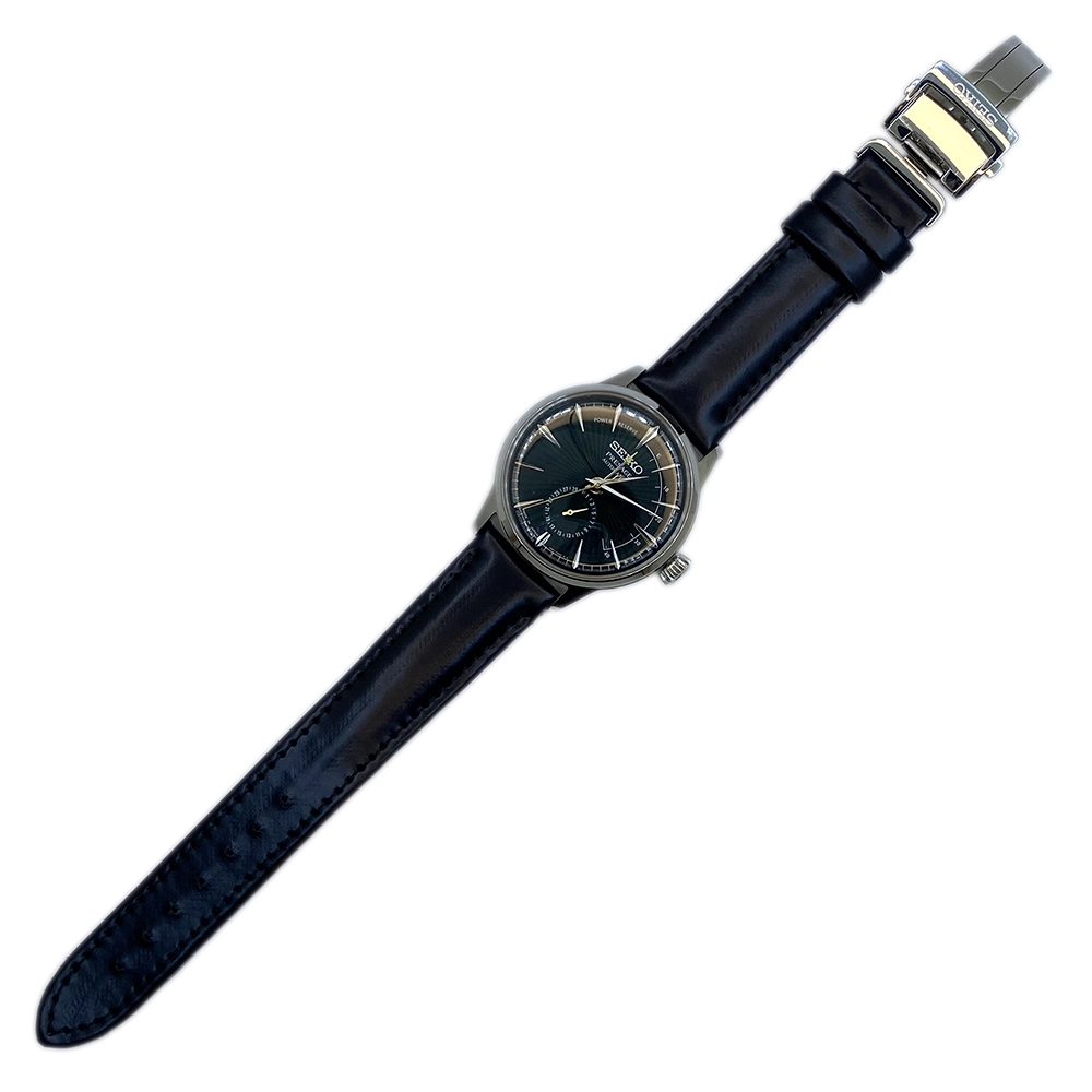 Seiko - 4R57-00E0 Hakiki Deri Saat Kayışı | Özel El Yapımı Üretim