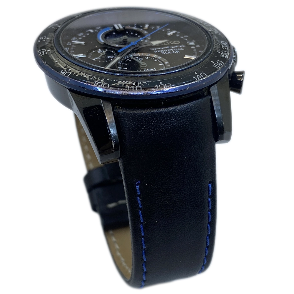 Seiko - SSC429P Hakiki Deri Saat Kayışı | Özel El Yapımı Üretim