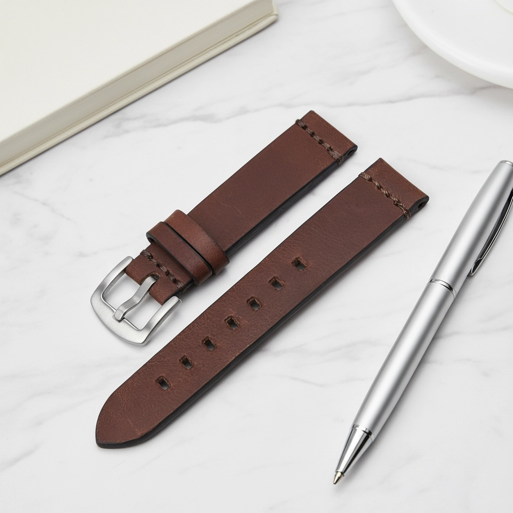 Bandco El Yapımı Deri Saat Kayışı 20mm Antique Brown