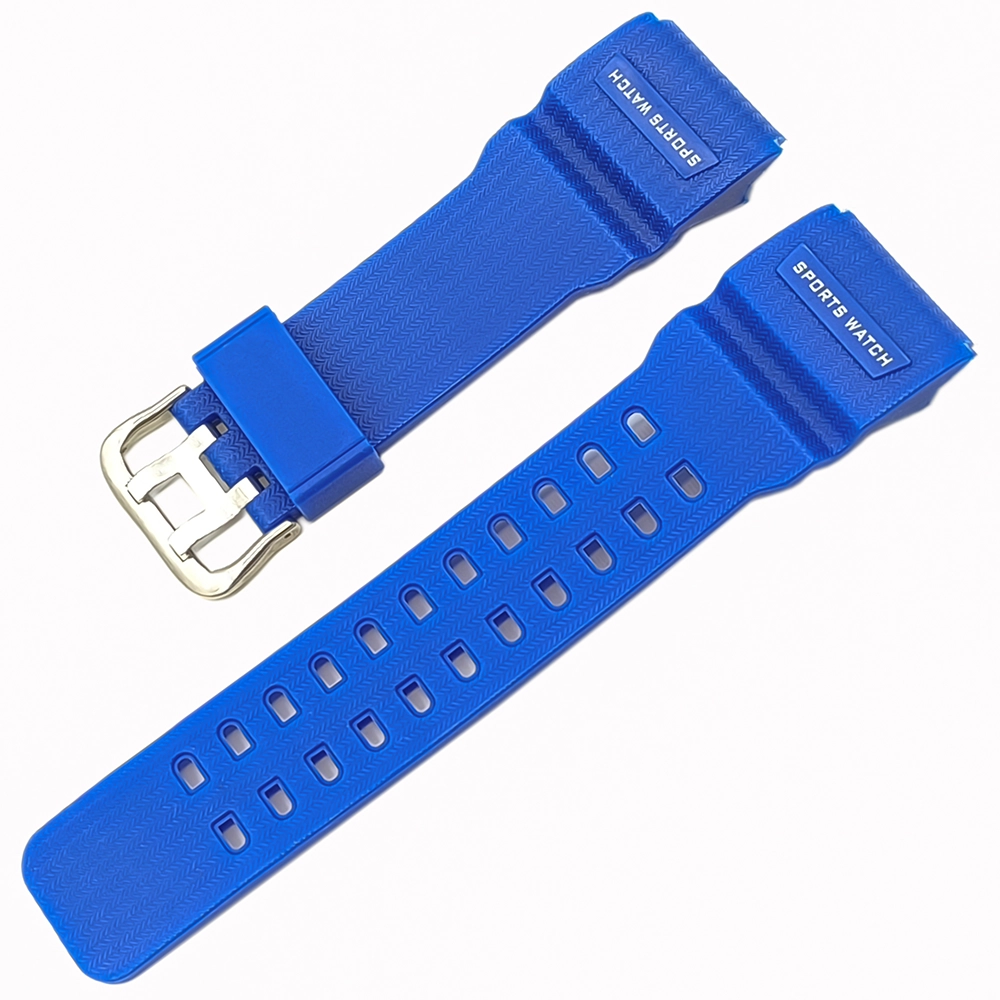 Joefox Silikon Saat Kordonu Mavi 28x22mm İki tarafı düz model