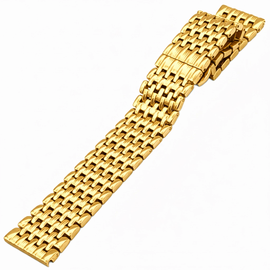 22mm Beads of Rice Solid Dolgu Çelik Saat Kordonu 3 Renk Seçenek