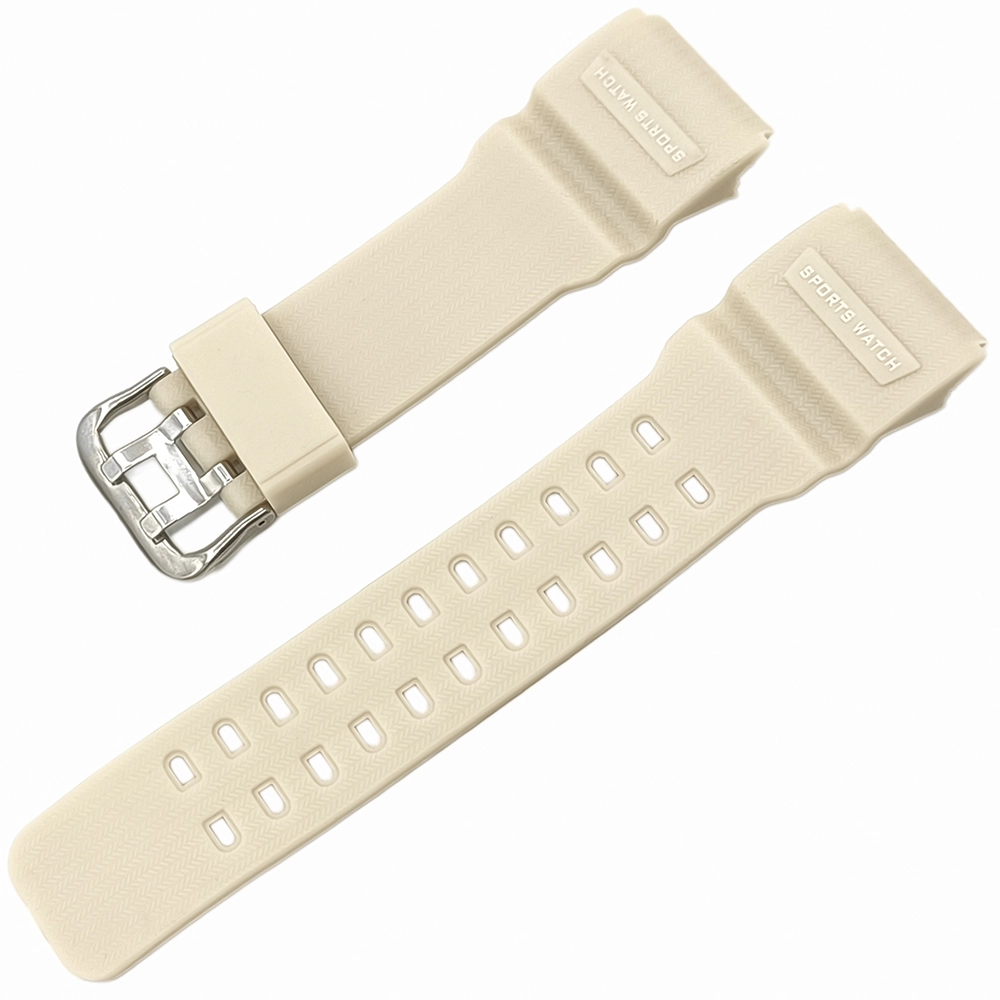 Joefox Silikon Saat Kordonu Bej 28x22mm İki tarafı düz model