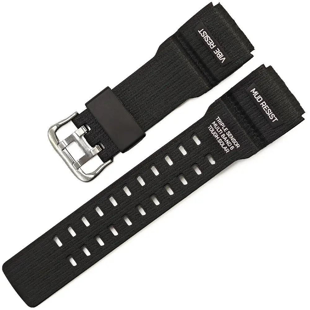Joefox Silikon Saat Kordonu Siyah 28x22mm İki tarafı düz model
