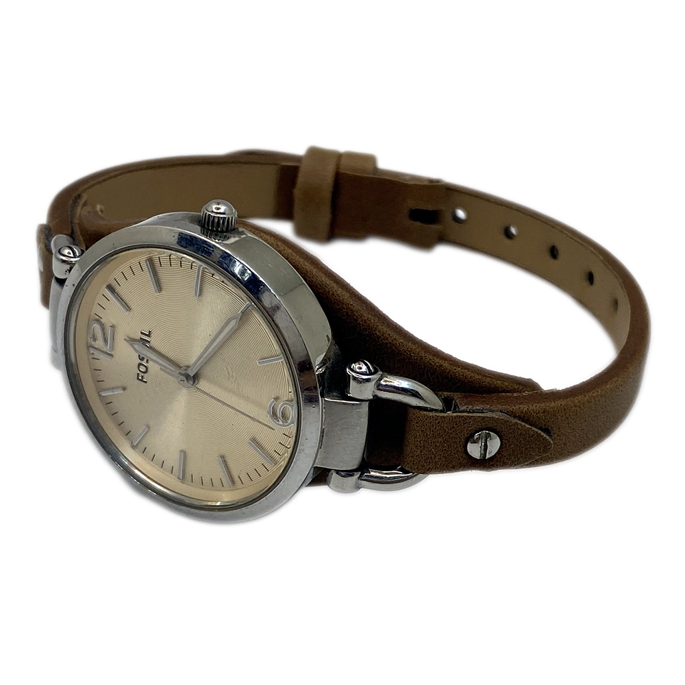 Fossil - ES2830 Hakiki Deri Saat Kayışı | Özel El Yapımı Üretim