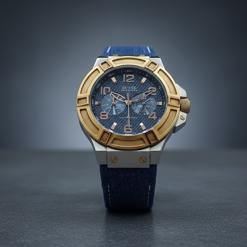 Guess - W0040G6 Hakiki Deri Saat Kayışı | Özel El Yapımı Üretim