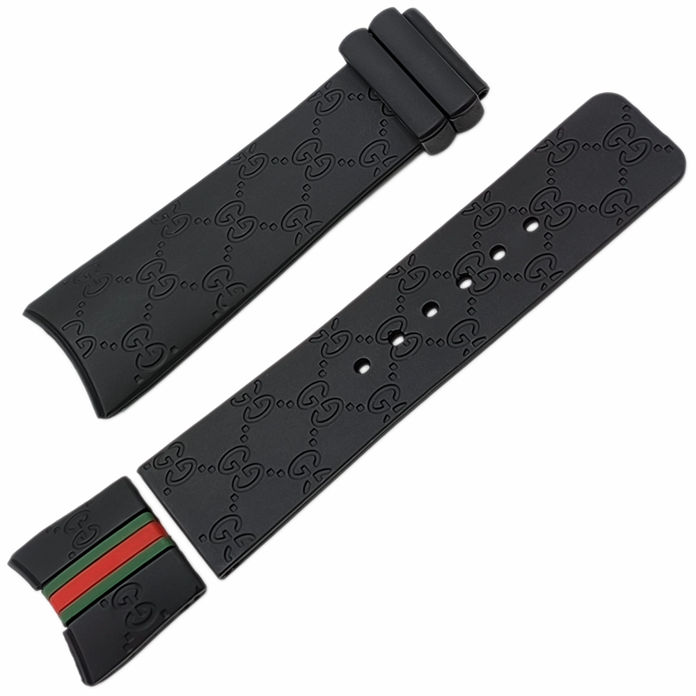 Gucci Uyumlu Silikon Saat Kordonu Vidalı Montaj Klipsli Model