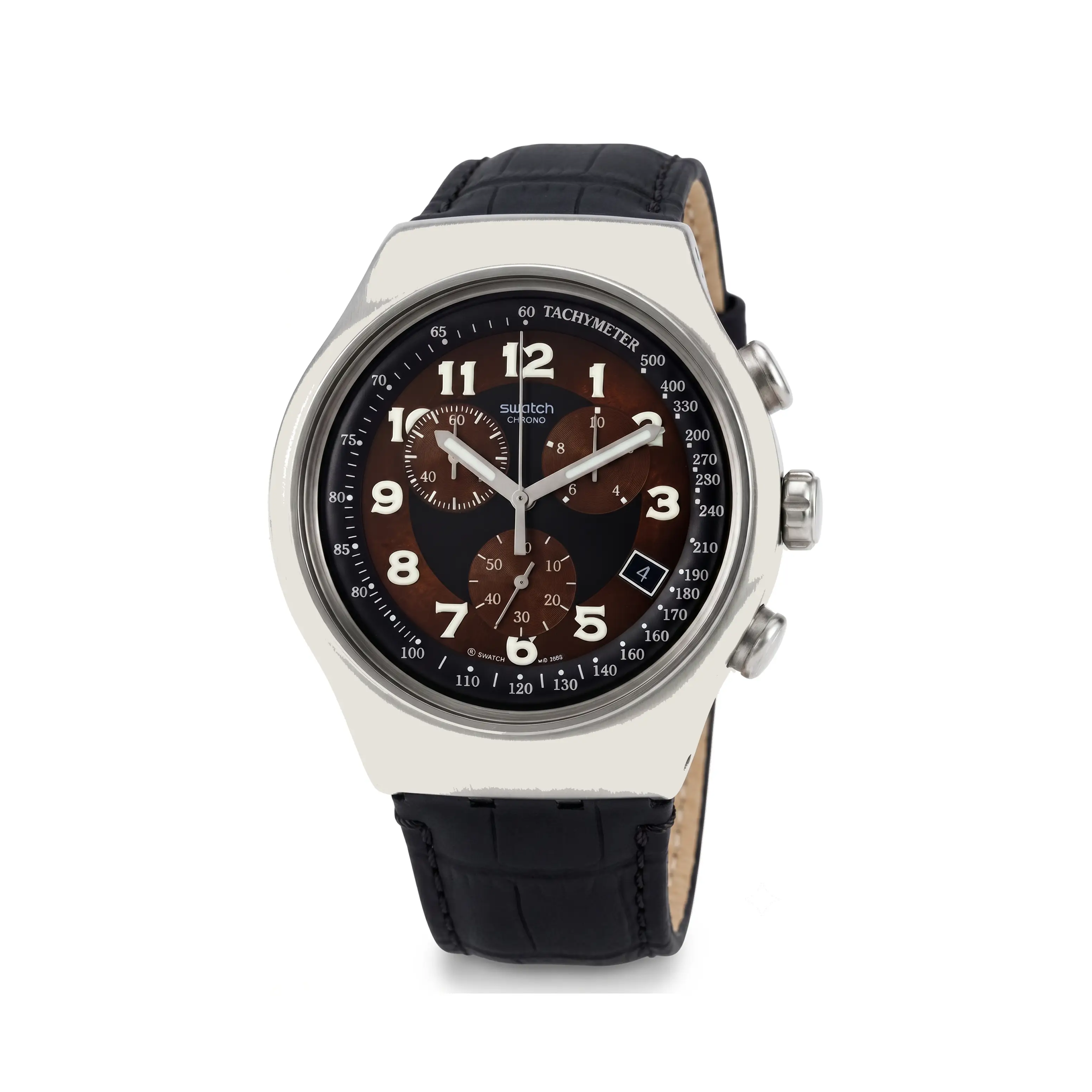 Swatch Irony Uyumlu Kahverengi Kordon Tam Görünüm