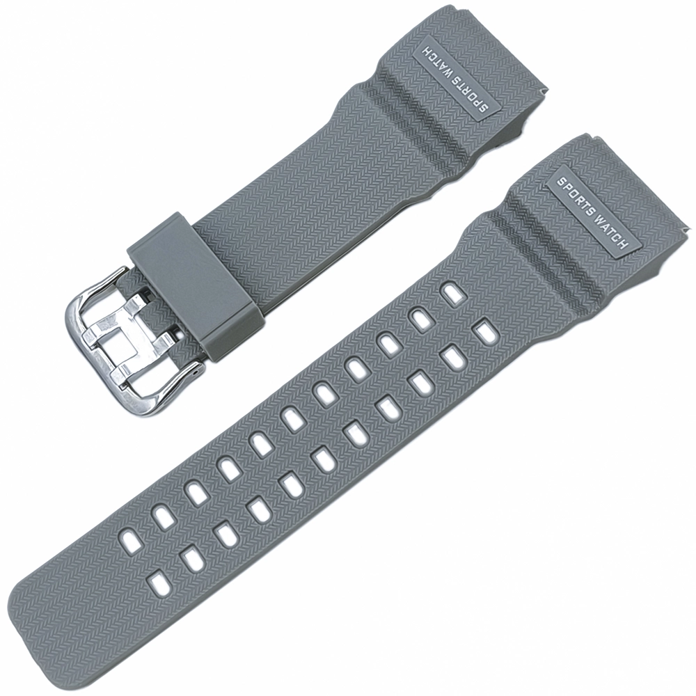 Joefox Silikon Saat Kordonu Gri 28x22mm İki tarafı düz model