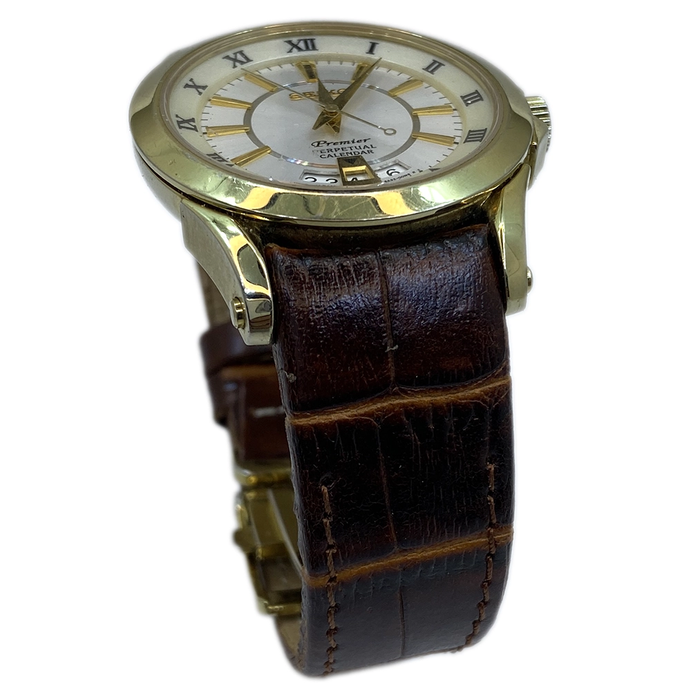 Seiko - 6A32-00R0 Hakiki Deri Saat Kayışı | Özel El Yapımı Üretim