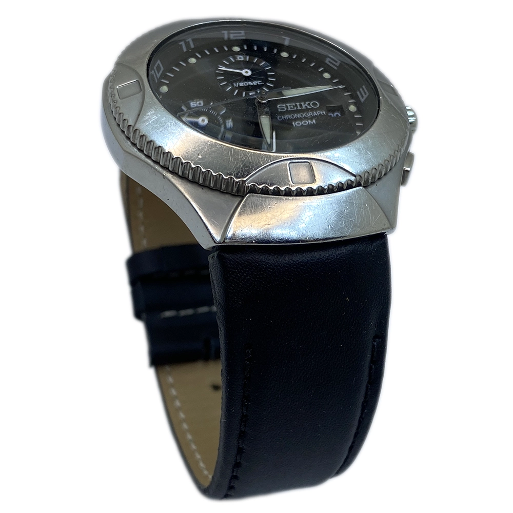 Seiko - 7T92-0AX0 Hakiki Deri Saat Kayışı | Özel El Yapımı Üretim