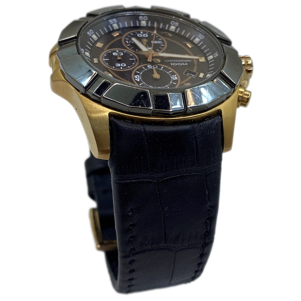 Seiko - 290192 7T92-0NJ0 Hakiki Deri Saat Kayışı | Özel El Yapımı Üretim