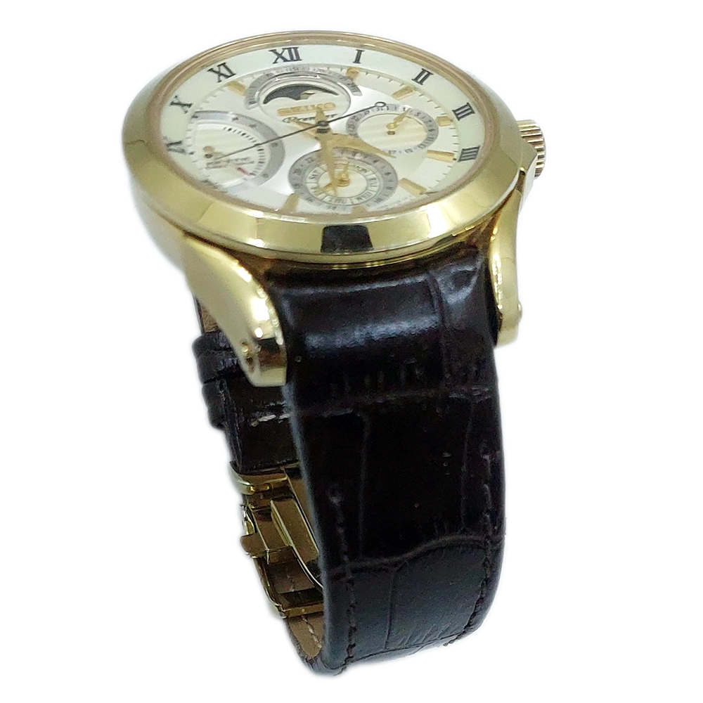 Seiko - 5D88-0AA0 Hakiki Deri Saat Kayışı | Özel El Yapımı Üretim