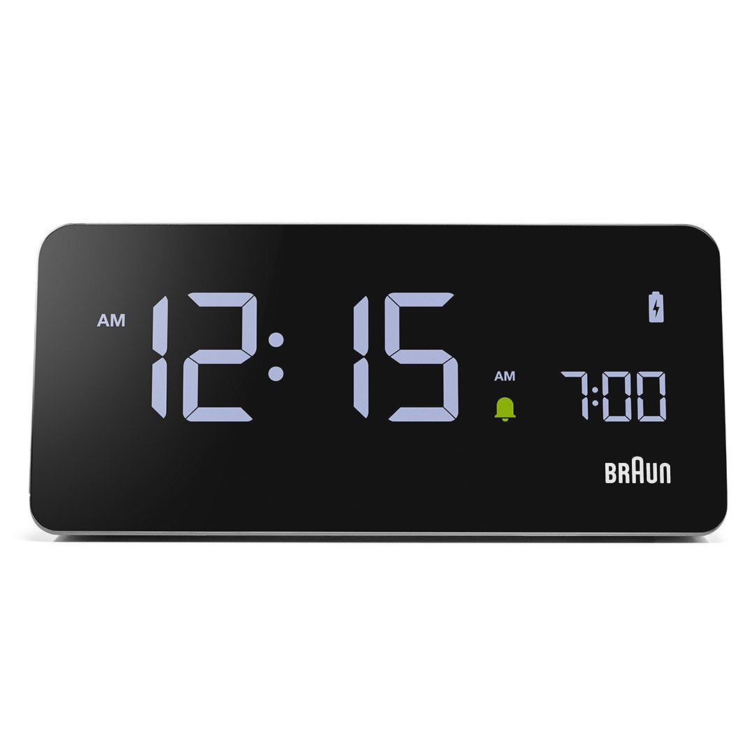 BRAUN BC21GEU GRİ DİJİTAL KABLOSUZ ŞARJLI ALARMLI MASA SAATi