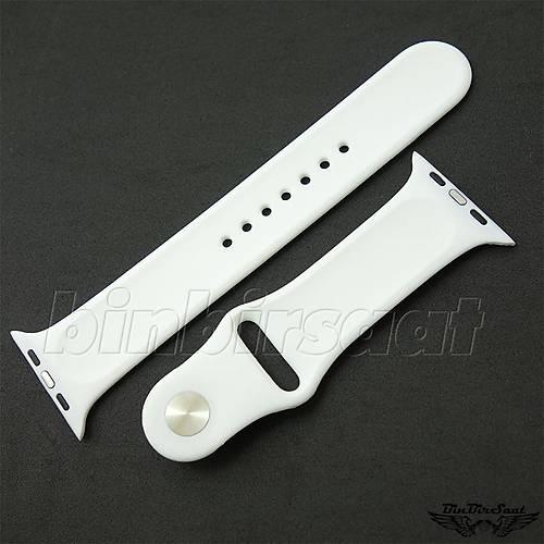 Apple Watch Uyumlu Silikon Saat Kordonu 42-44-45mm/L