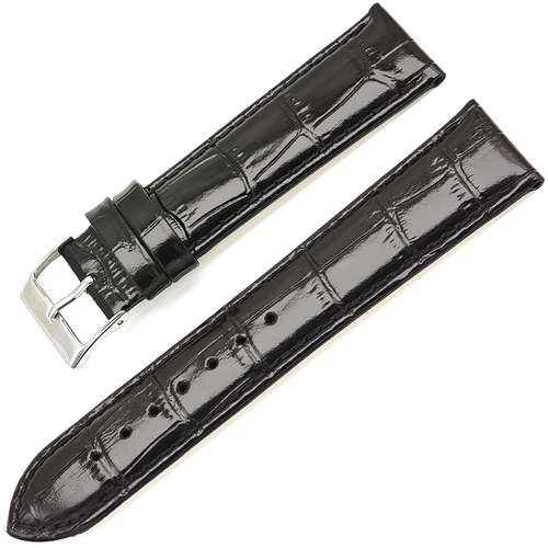 ZRC 22mm Cowhide Deri Saat Kayışı – Kahverengi – 20mm Çelik Tokalı