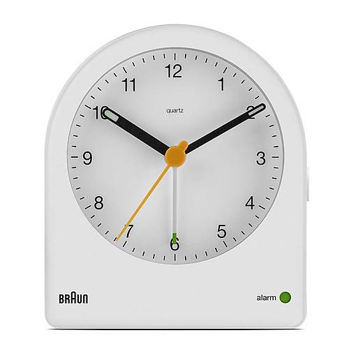 BRAUN BC22W BEYAZ KLASK ANALOG ALARMLI MASA SAAT